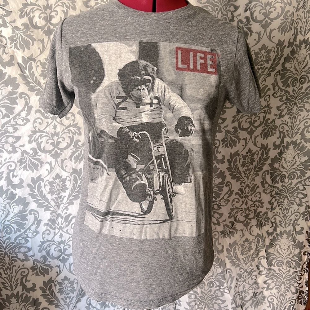 Monkey riding a bike t-shirt